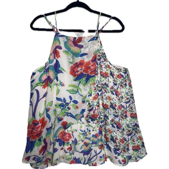 ANTHROPOLOGIE + MAEVE St Lucia Tank Top‎ Womens Sz L Cottagecore Fairy Feminine - Picture 1 of 10